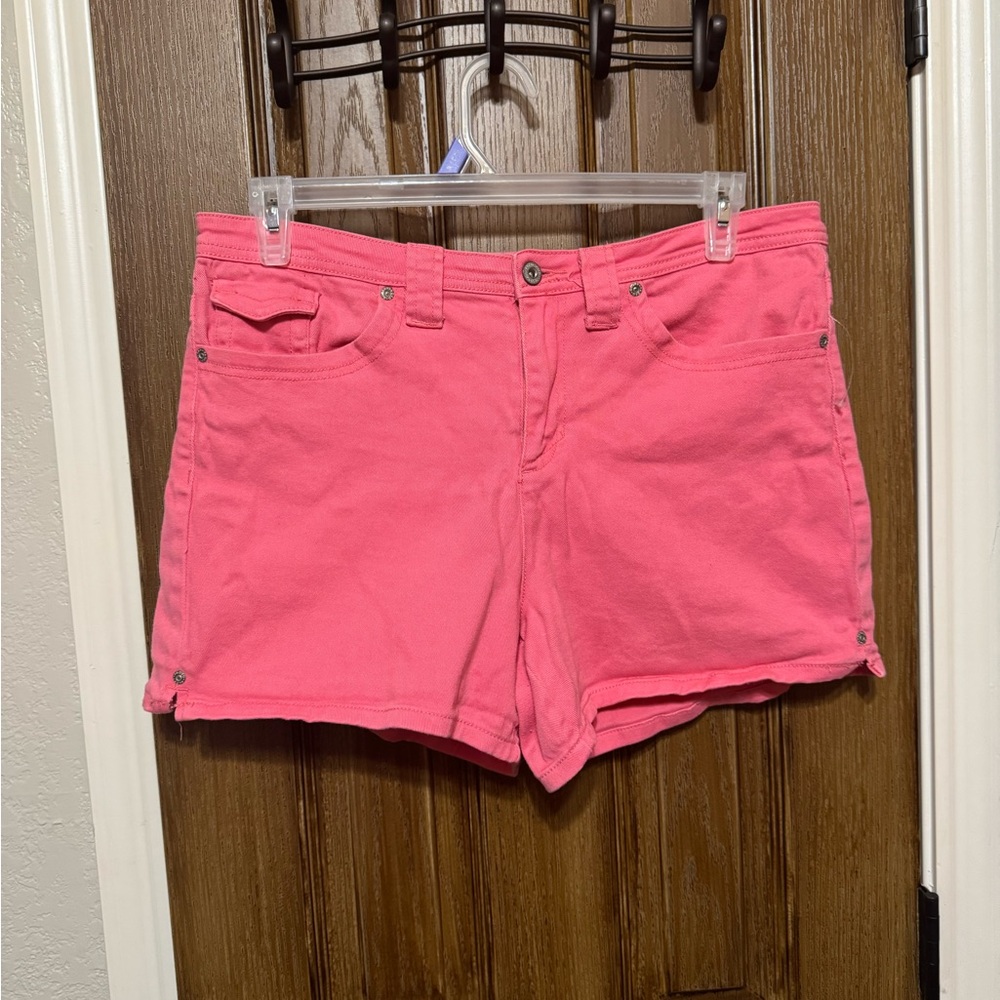 Faded Glory Pink Jean Shorts Casual Cut-Off Style